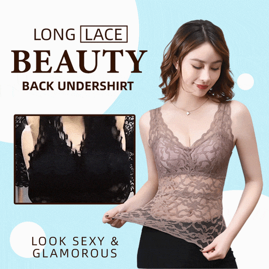 Long Lace Beauty Back Undershirt（49% OFF NOW！！）
