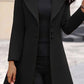 SOLID STAND COLLAR SLIM LAPEL COAT