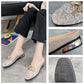 Summer New Mesh Square Toe Low Heel Slip-on Sandals Fashion Half Slippers
