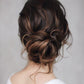 Messy Curly Hair Bun