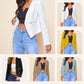 Women's Casual Work Zipper Pocket Blazer