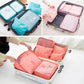 6-piece Portable Luggage Packing Cubes