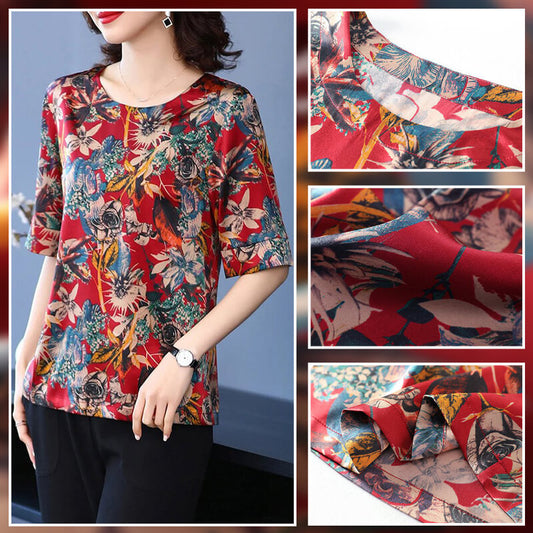 Ice Silk Gauze Vintage T-shit