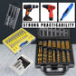 Titanium-plated high-speed steel drill bit set (multiple sets of specifications)