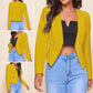 Women's Casual Work Zipper Pocket Blazer