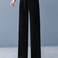 Women's Padded And Thickened Solid Color Wide-Legged Drawstring Straight Pants