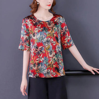 Ice Silk Gauze Vintage T-shit