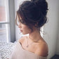 Messy Curly Hair Bun