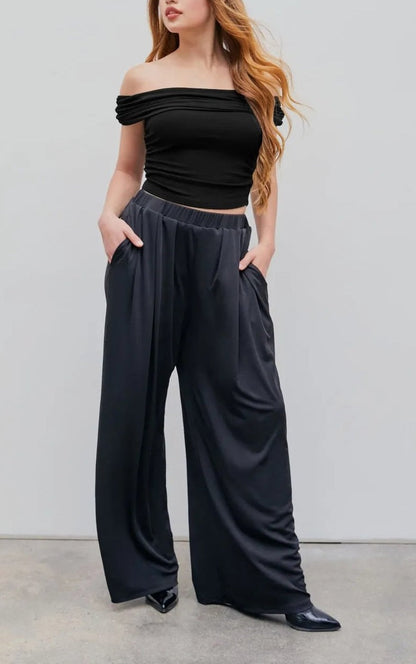 BUY 2 GET 15% OFF High Elastic Wide Leg Pants