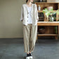 Casual cotton linen thin coat shirt
