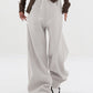 Baggy Elastic Waist Wide-Leg Petite Sweatpants