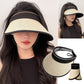 Foldable wide brim UV resistant visor hat