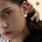 Magnetic Zircon Double-sided Stud Earrings