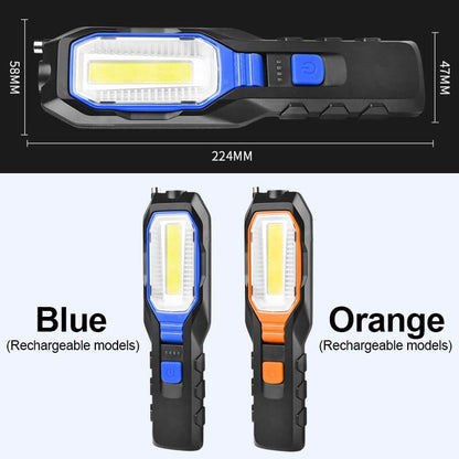 Magnetic multifunctional folding work light