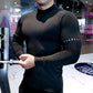 Men's Compression Running Long Sleeve Sweatshirt Athletic Breathable Quick Dry Moisture Wicking Gym Sportswear