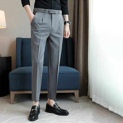 Men's Cropped Suit Pants