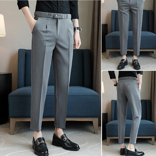 Men's Cropped Suit Pants