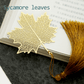 Literary art leaf vein bookmark