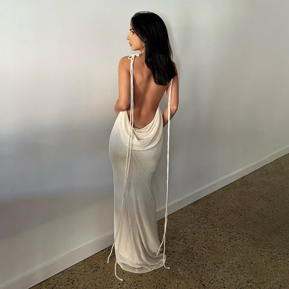Serenity Backless Maxi Dress（Buy 2 free shipping）