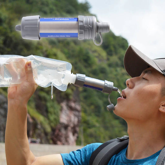 Outdoor water purifier water filter straw