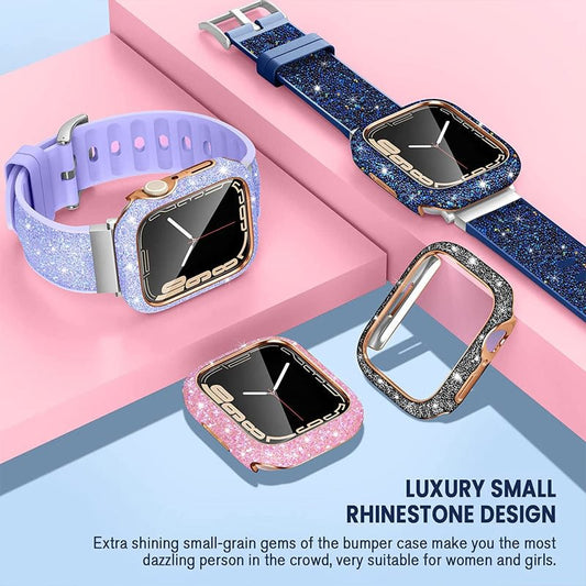 PC Diamond Crystal Lid Glitter Case