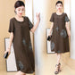 Summer New Mid Length Elegant Pocket Dress