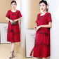 Summer New Mid Length Elegant Pocket Dress
