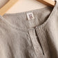 Women's Linen Button Neck Top