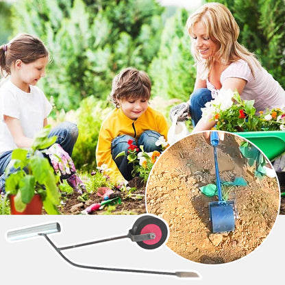 Sweet potato seedling planting tool with wheels
