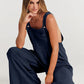 Plus Size Wide Leg Overalls Jumpsuit (Buy 2 Free Shipping)