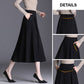 Women’s All-match Elastic Waist A-line Skirt with Pockets