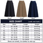 Women’s All-match Elastic Waist A-line Skirt with Pockets