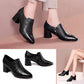 Women's Pointed Toe Leather Loafers