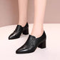 Women's Pointed Toe Leather Loafers