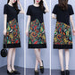 Women's Round Neck Print Dress