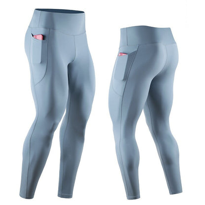 Men's Running Tights Leggings Side Pockets with Phone Pocket Athletic Breathable Quick Dry Sweat Wicking Sportswear