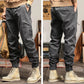 Retro Multi-Pocket Casual Pants