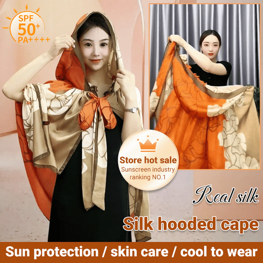 Women’s Cool Ruffle Neck Hooded Shawl