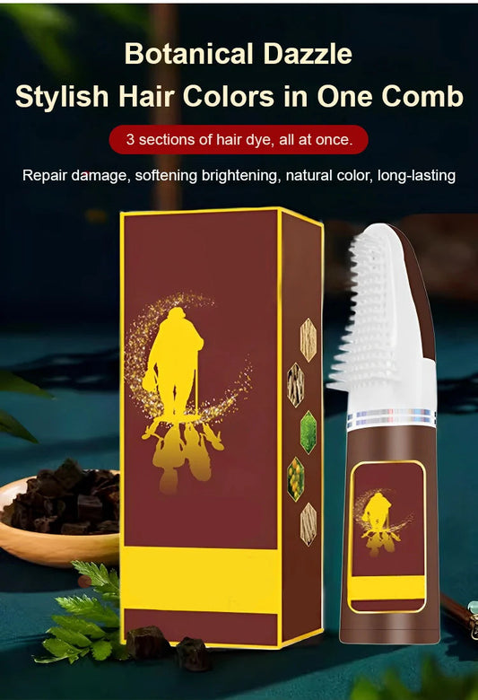 Plant Hair Dye Cream with Comb Applicator