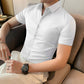 Men's ice-silk high elasticity short sleeve shirts