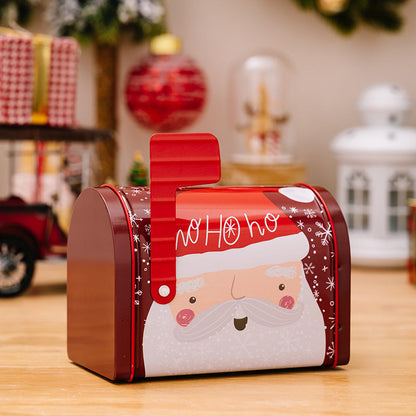 Decor Christmas Cookie Tins Tinplate Candy Boxes