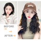 [Stylish Gift] Baseball Cap with Hair Extensions