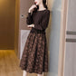 Best Gift - Knit Elastic Waist Midi Dress