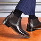 [Best Gift For Him] Men's Pointed Toe Short Leather Boots