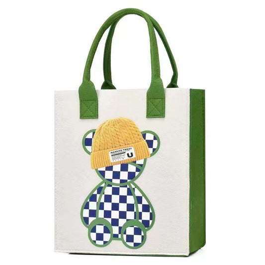 Fashionable cartoon lightweight felt handbag