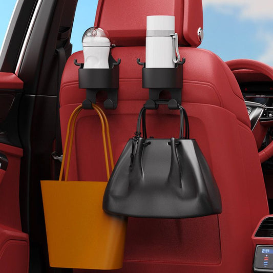 [Buy 1 Get 1 Free] Car Seat Headrest Cup Holder with Hooks