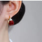 Diamond-encrusted elegant earrings
