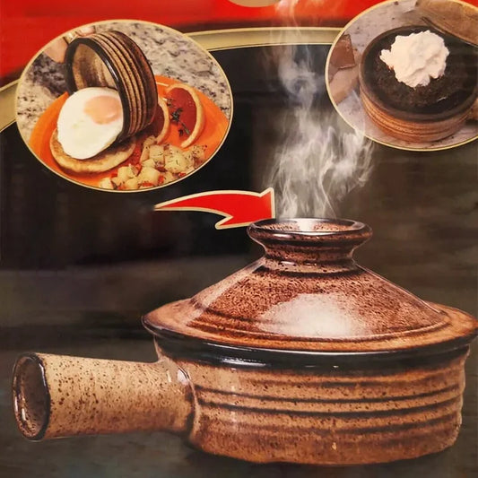 [Practical Gift] Stoneware Retro Soup Pot