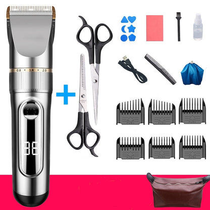 Professional Cordless Hair Glipper Home Barber Kit