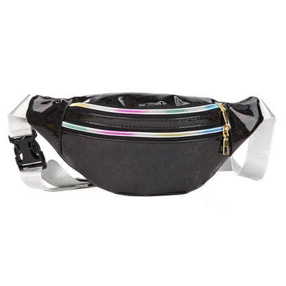 Laser texture waterproof belt bag